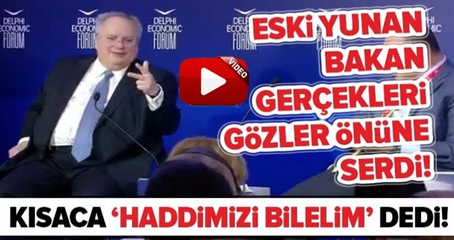 Eski Yunan Bakan Kotzias gerçekleri Yunanların gözleri önüne serdi: Bunu söylediğim için üzgünüm ama... .