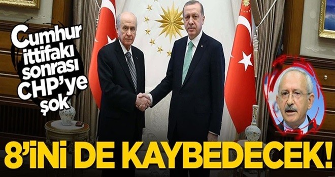 Cumhur İttifakı sonrası CHP 8 ili birden kaybedecek!