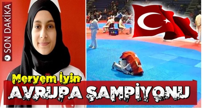 Meryem İyin rakibini 21-7 yenerek Avrupa şampiyon oldu!