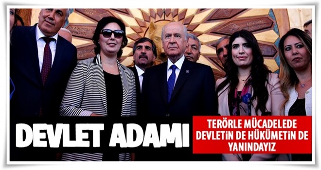 Bahçeli'den destek mesajı