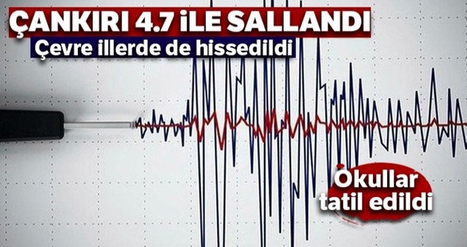 Çankırı'da korkutan deprem!