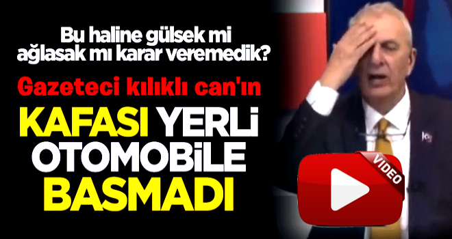 Bu haline gülsek mi ağlasak mı karar veremedik? Can Ataklı'nın kafası yerli otomobile basmadı