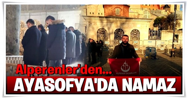 Ayasofya’da hareketli anlar!