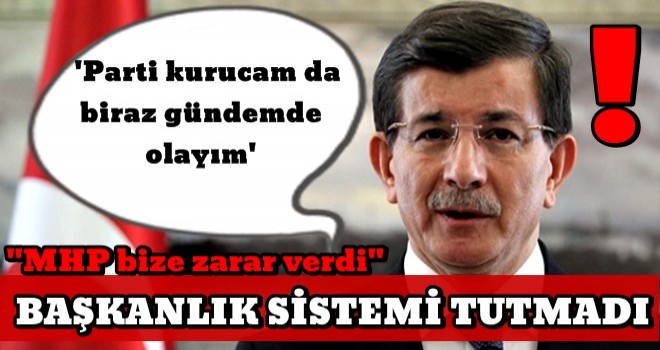 Ahmet Davutoğlu eleştirilerini sıraladı