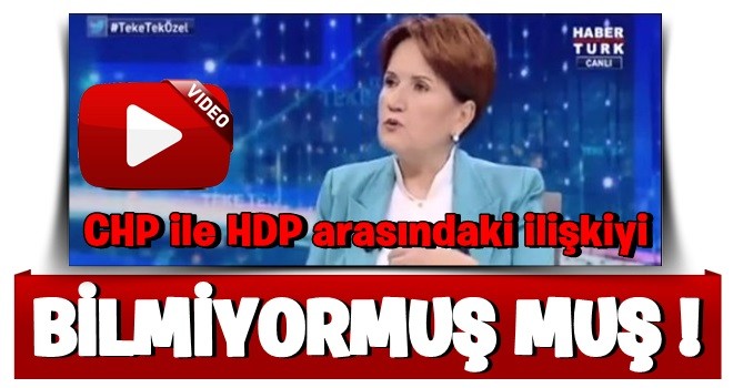 Akşener'den şaşırtan açıklama: HDP ile CHP arasında ilişki var mı bilmiyorum