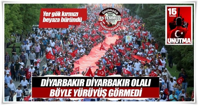 Diyarbakır Diyarbakır olalı böyle yürüyüş görmedi