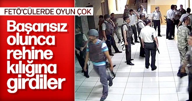 FETÖ'cüler rehinelerin arasına girmeye çalıştı