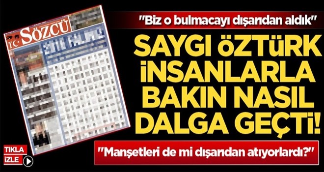 Saygı Öztürk insanlarla bakın nasıl dalga geçti!