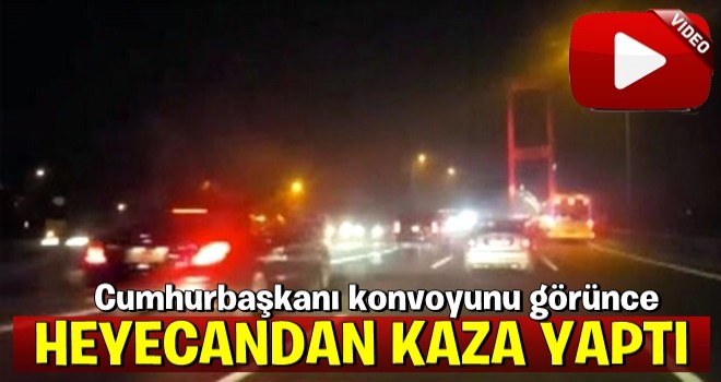 İnanılmaz olay! Erdoğan'ın konvoyunu görünce heyecandan...