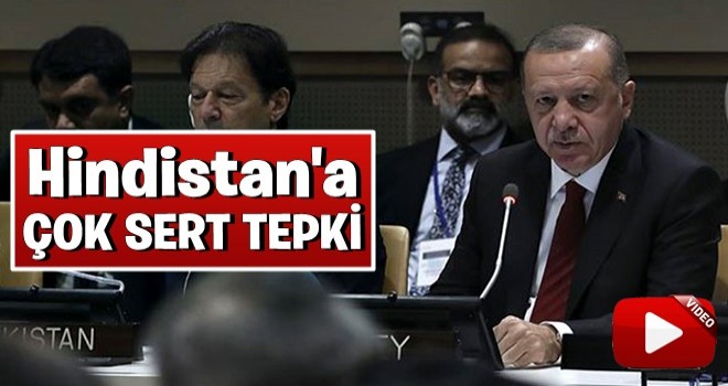 Cumhurbaşkanı Erdoğan'dan Hindistan'a sert tepki