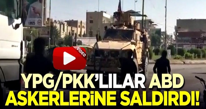 YPG/PKK'lılardan ABD askerlerine saldırı!