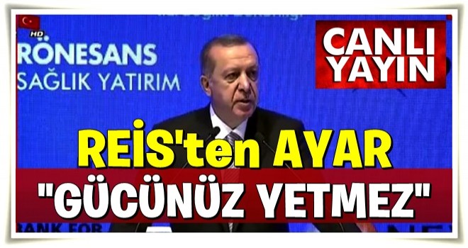 Cumhurbaşkanı Erdoğan konuşuyor - CANLI