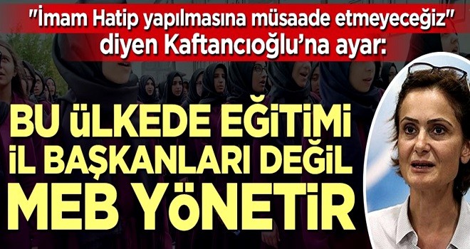 Öksüz'den Kaftancıoğlu'na sert tepki: Eğitimi il başkanları değil MEB yönetir