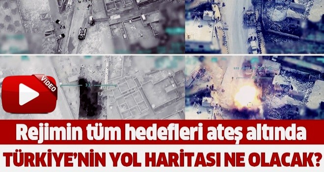 İdlib’deki alçak saldırı sonrası Esad rejimine ait tüm hedefler yoğun ateş altına alındı .