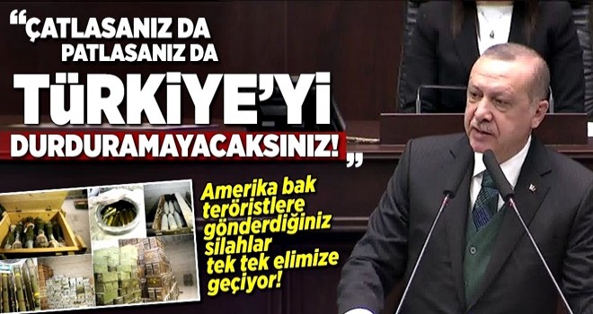 Erdoğan'dan ABD'ye: Silahlarınız elimize geçiyor