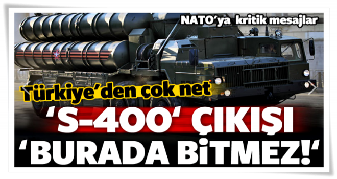 Erdoğan'ın Başdanışmanı'ndan kritik 'S-400' çıkışı