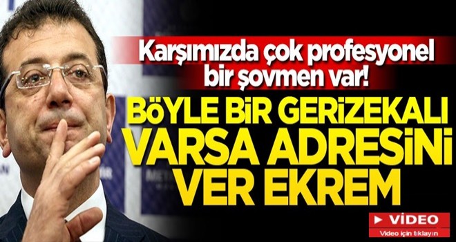 Karşımızda çok profesyonel bir şovmen var! Böyle bir gerizekalı varsa adresini ver Ekrem