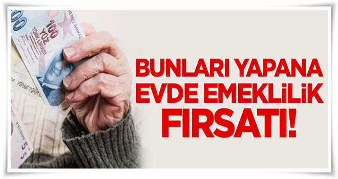 Bunları yapana evde emeklilik fırsatı!